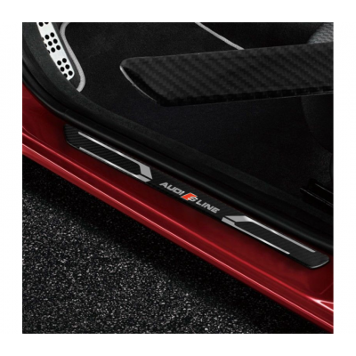 Set protectii prag Carbon 5D si Crom - Audi S-Line