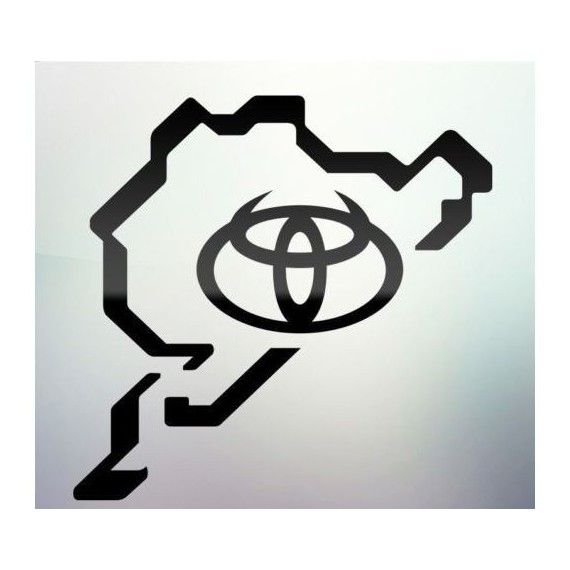 Sticker auto geam Toyota logo