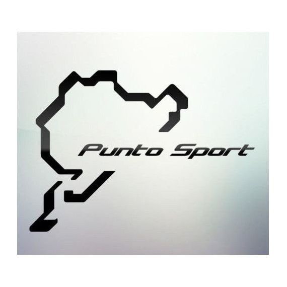 Sticker auto geam Punto Sport
