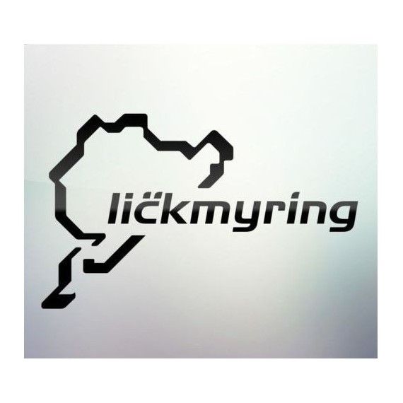 Sticker auto geam Lickmyring