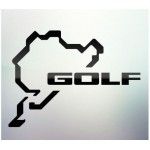 Sticker auto geam Golf