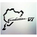 Sticker auto geam Evolution VI