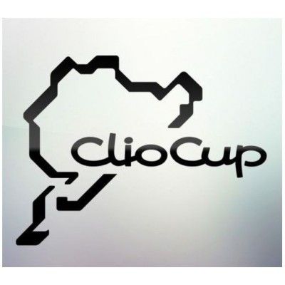 Sticker auto geam Clio Cup