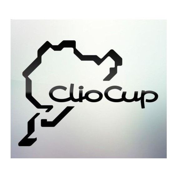 Sticker auto geam Clio Cup
