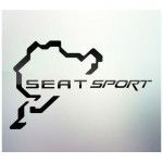 Sticker auto geam Seat Sport