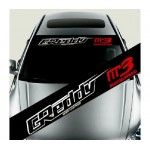Sticker parasolar auto Greddy Mazda