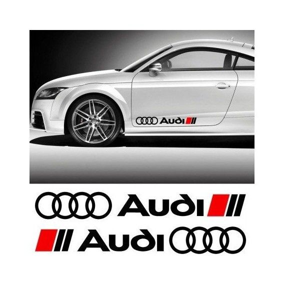 Sticker ornament auto lateral Audi