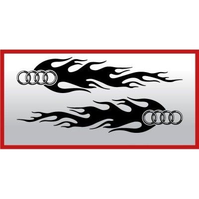 Set 2 buc. stickere portiere Audi