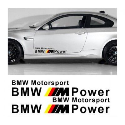 Sticker auto laterale BMW M Power (v2)