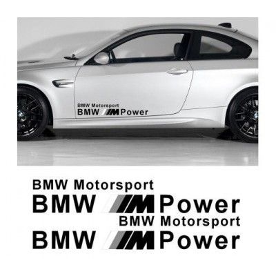 Sticker auto laterale BMW M Power (v3)
