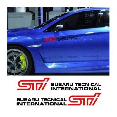 Sticker auto laterale Subaru STI