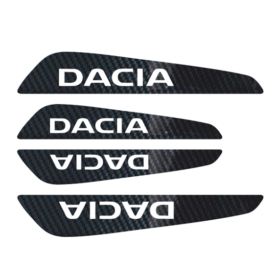 Set protectii usi Carbon 5D - Dacia