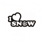 Sticker I Love Snow