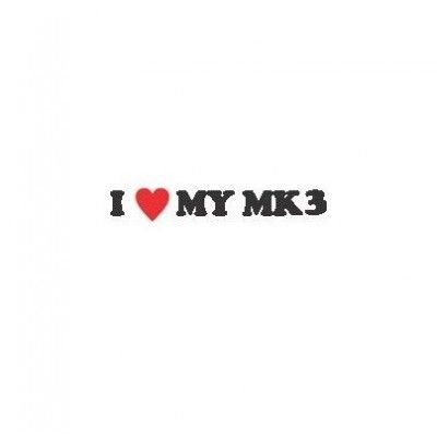 Sticker I Love My Mk3