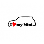 Sticker I Love My Mini