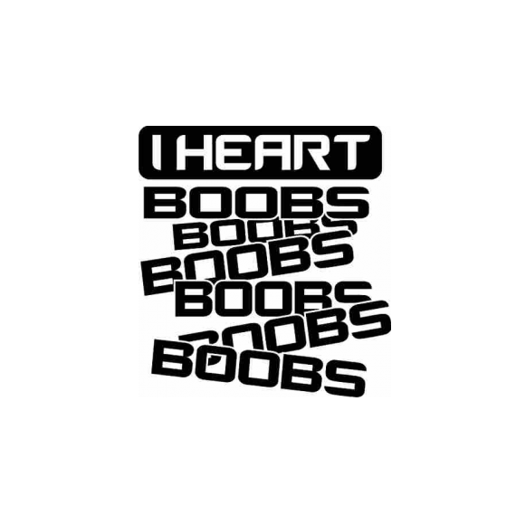 Sticker I Heart Boobs