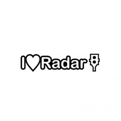 Sticker I Love Radar