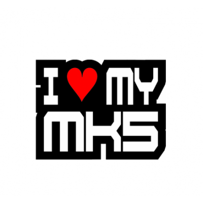 Sticker I Love My Mk5 (v2)