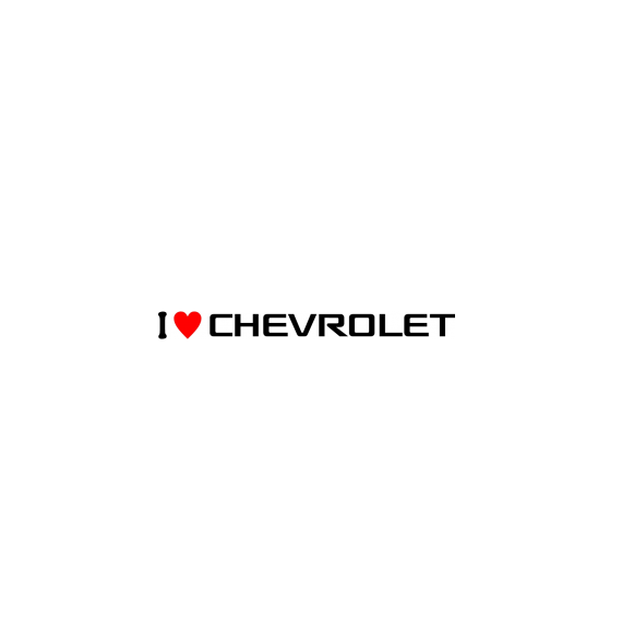 Sticker I Love Chevrolet