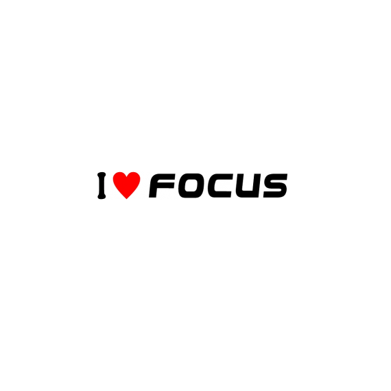 Sticker I Love Focus