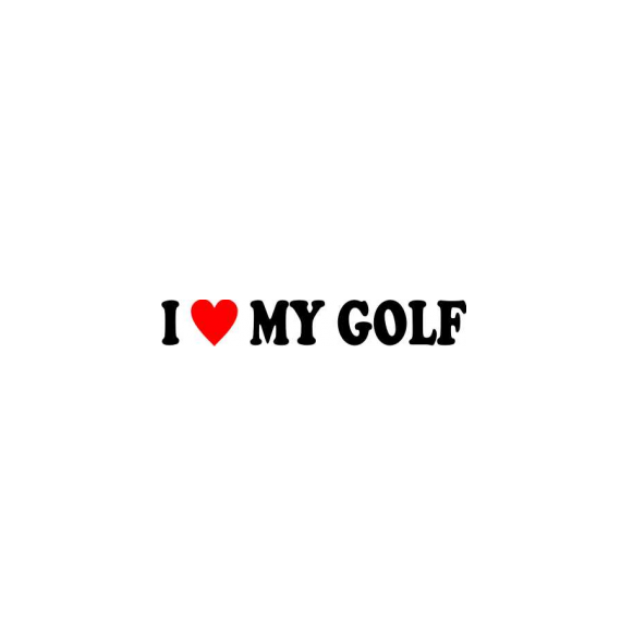 Sticker I Love My Golf