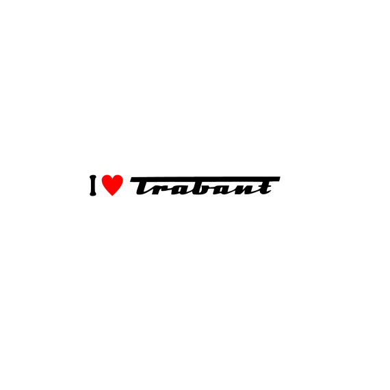 Sticker I Love Trabant
