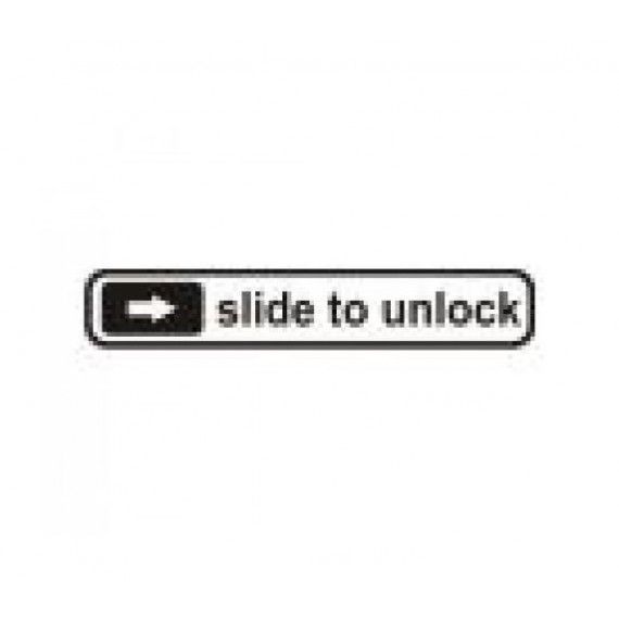 Stickere auto Slide to unlock