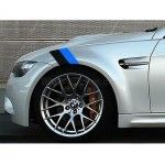Sticker ornament auto BMW Flag - Black/Blue