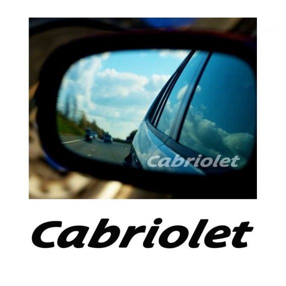 Stickere geam Etched Glass - Cabriolet (v2)