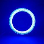 Proiectoare LED cu Angel Eyes 89mm Albastre