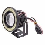 Proiectoare LED cu Angel Eyes 89mm Albastre