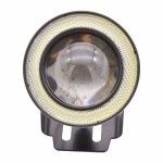 Proiectoare LED cu Angel Eyes 89mm Albastre